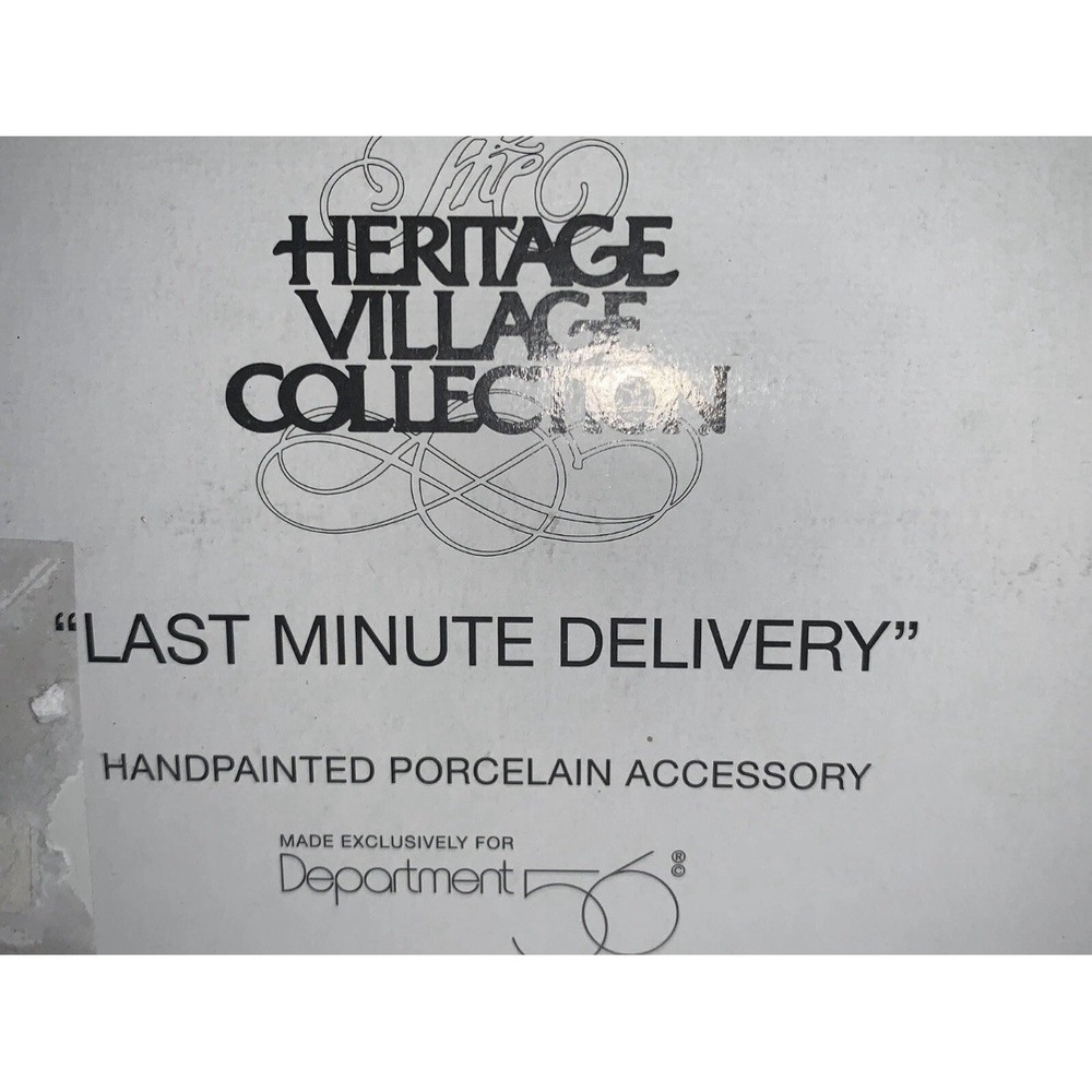 Dept 56 Heritage Vtg Accessories 56367 Last Minute Delivery Retired Piece